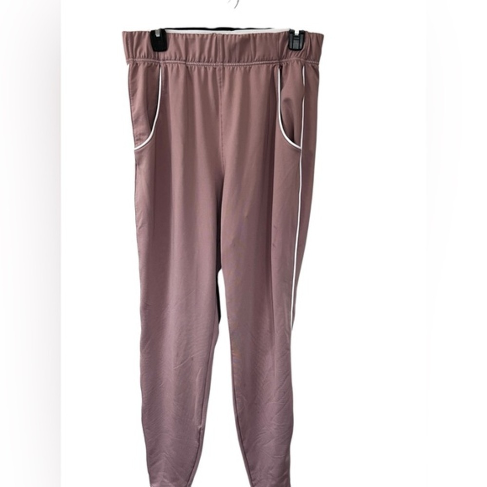Gymshark Blush Joggers with White Logo